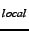 $ _{local}$