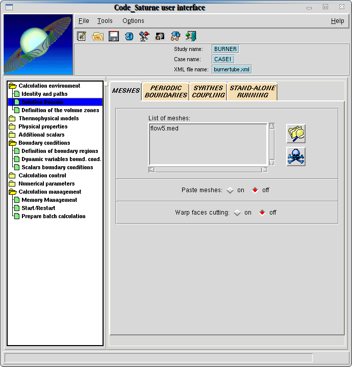 Illustration 7: Loading domain file (mesh)